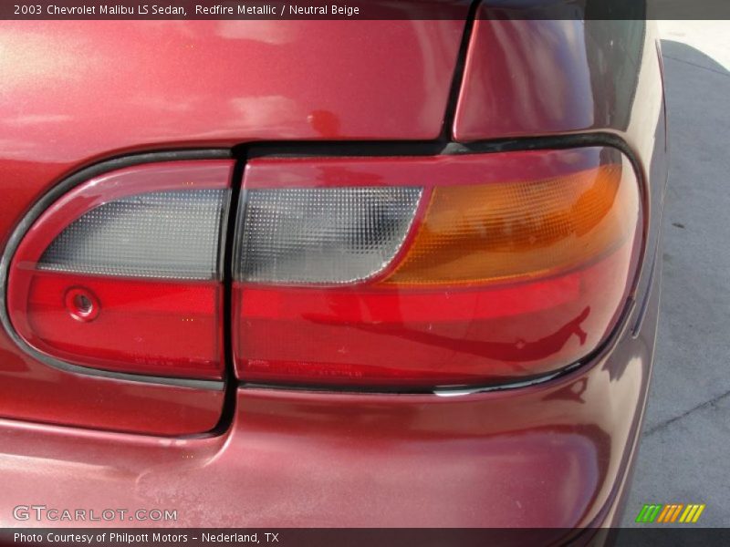Redfire Metallic / Neutral Beige 2003 Chevrolet Malibu LS Sedan