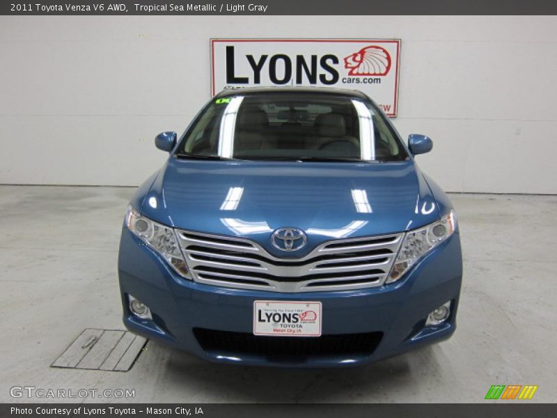 Tropical Sea Metallic / Light Gray 2011 Toyota Venza V6 AWD