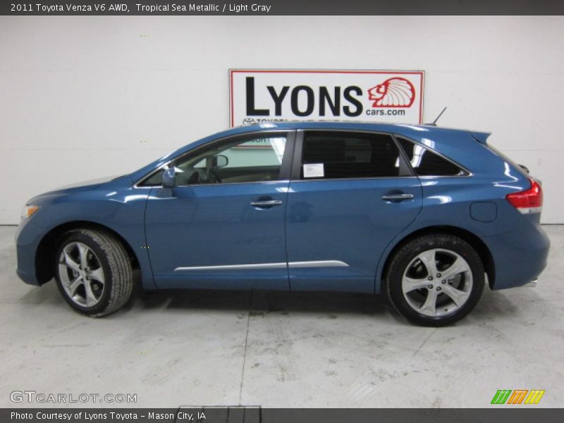 Tropical Sea Metallic / Light Gray 2011 Toyota Venza V6 AWD