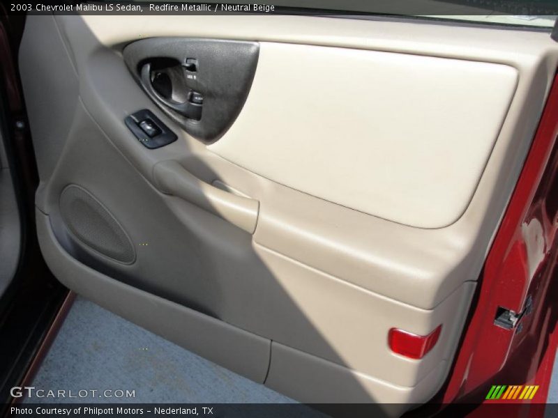 Redfire Metallic / Neutral Beige 2003 Chevrolet Malibu LS Sedan