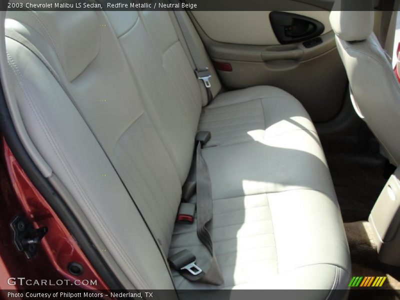 Redfire Metallic / Neutral Beige 2003 Chevrolet Malibu LS Sedan