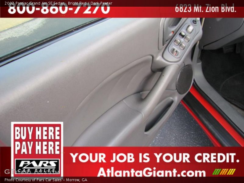 Bright Red / Dark Pewter 2002 Pontiac Grand Am SE Sedan