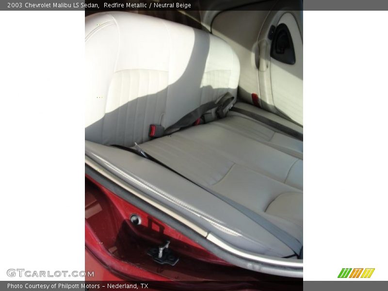 Redfire Metallic / Neutral Beige 2003 Chevrolet Malibu LS Sedan