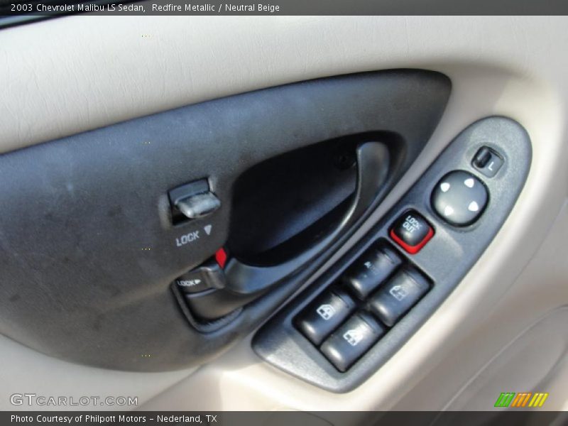 Redfire Metallic / Neutral Beige 2003 Chevrolet Malibu LS Sedan