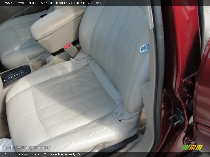 Redfire Metallic / Neutral Beige 2003 Chevrolet Malibu LS Sedan