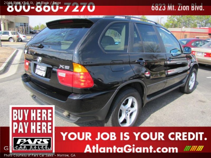 Jet Black / Beige 2003 BMW X5 3.0i