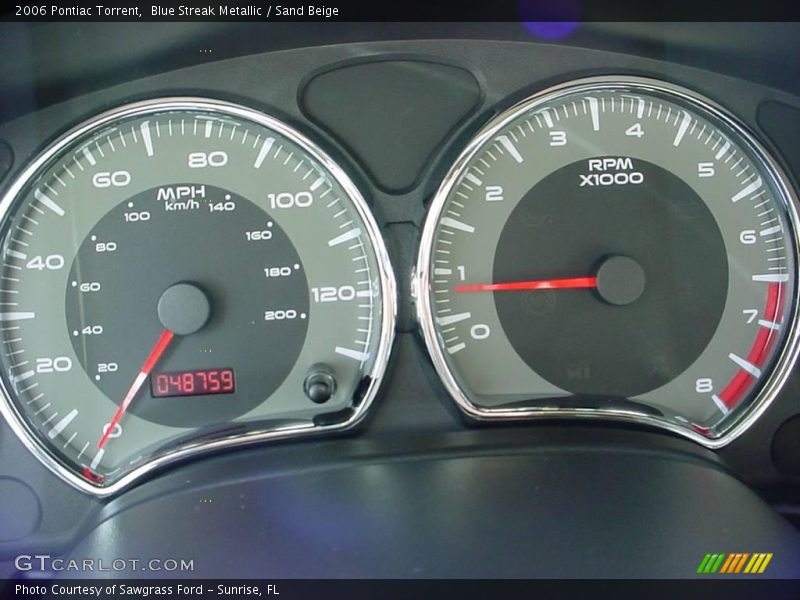 Blue Streak Metallic / Sand Beige 2006 Pontiac Torrent