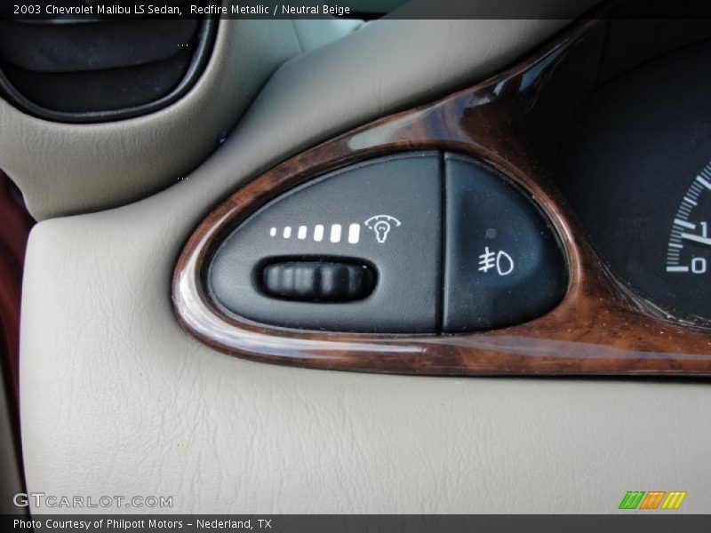 Redfire Metallic / Neutral Beige 2003 Chevrolet Malibu LS Sedan