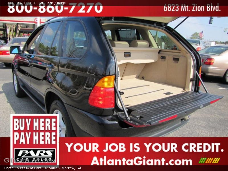 Jet Black / Beige 2003 BMW X5 3.0i