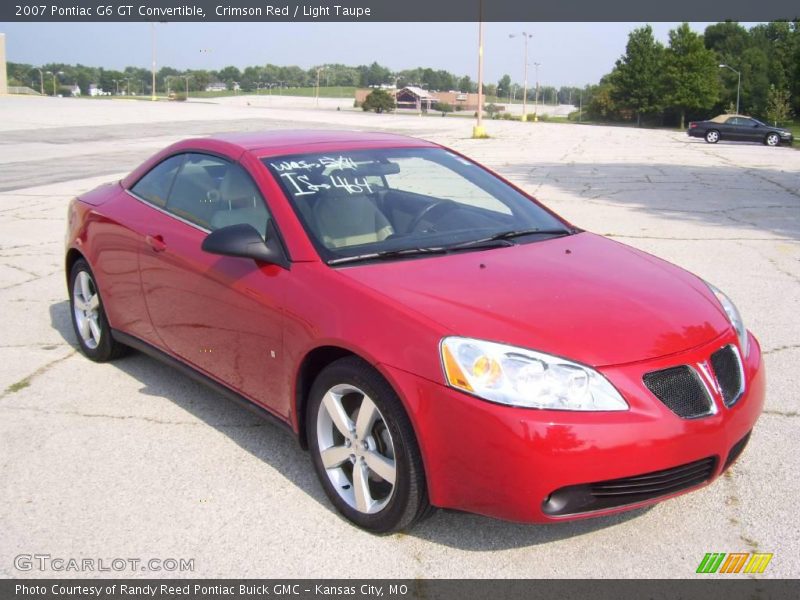 Crimson Red / Light Taupe 2007 Pontiac G6 GT Convertible