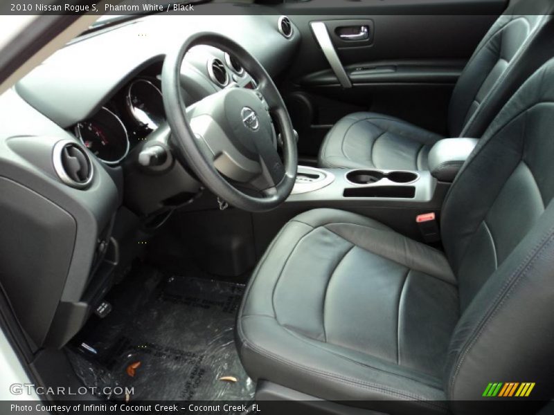 Phantom White / Black 2010 Nissan Rogue S