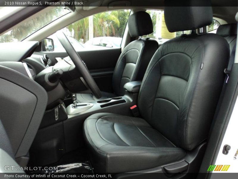 Phantom White / Black 2010 Nissan Rogue S
