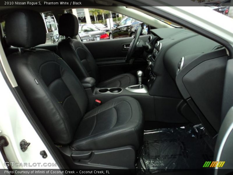 Phantom White / Black 2010 Nissan Rogue S