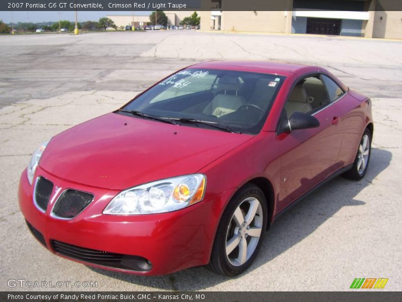 Crimson Red / Light Taupe 2007 Pontiac G6 GT Convertible