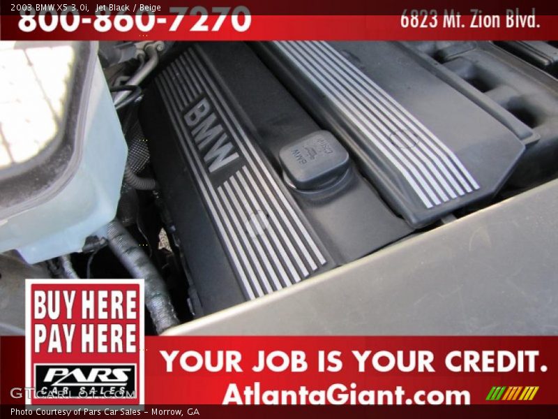 Jet Black / Beige 2003 BMW X5 3.0i