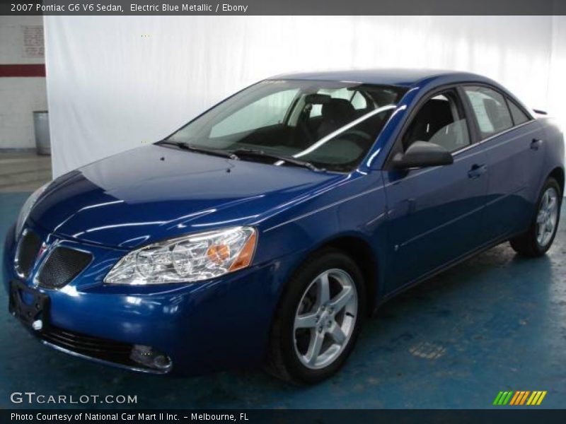 Electric Blue Metallic / Ebony 2007 Pontiac G6 V6 Sedan