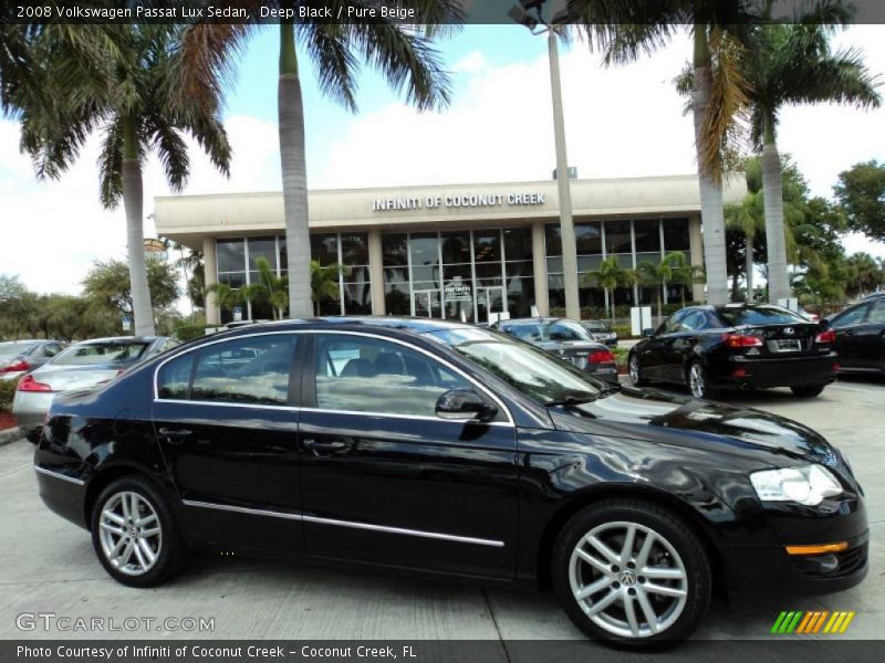 Deep Black / Pure Beige 2008 Volkswagen Passat Lux Sedan