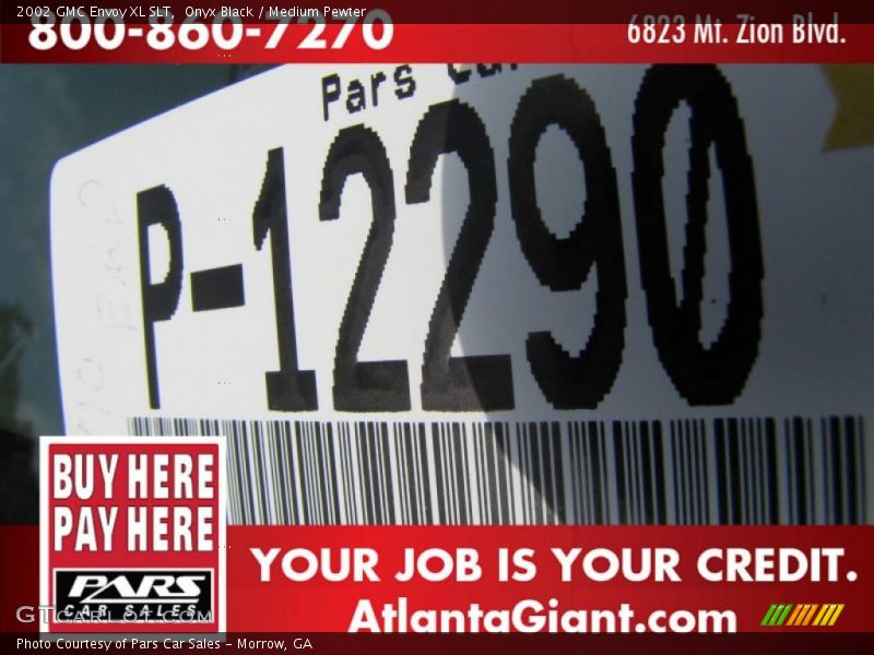 Onyx Black / Medium Pewter 2002 GMC Envoy XL SLT