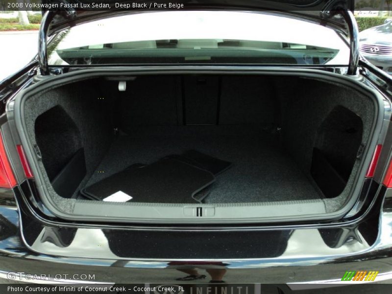 Deep Black / Pure Beige 2008 Volkswagen Passat Lux Sedan