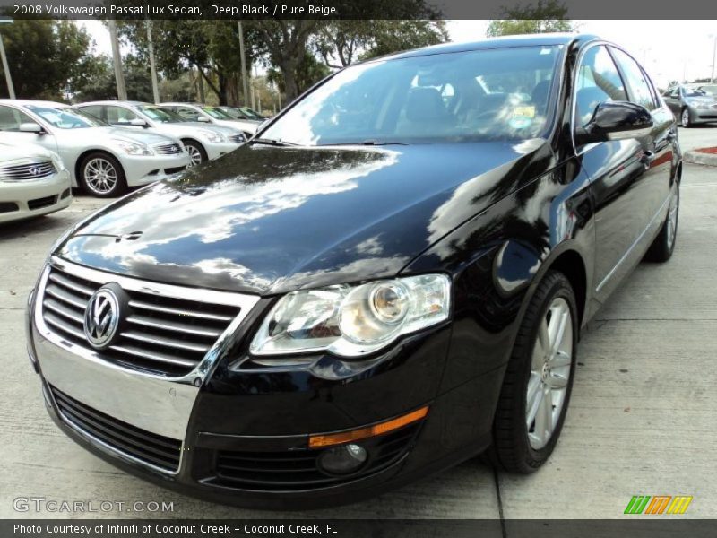 Deep Black / Pure Beige 2008 Volkswagen Passat Lux Sedan