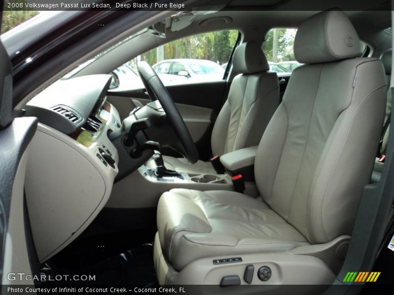 Deep Black / Pure Beige 2008 Volkswagen Passat Lux Sedan