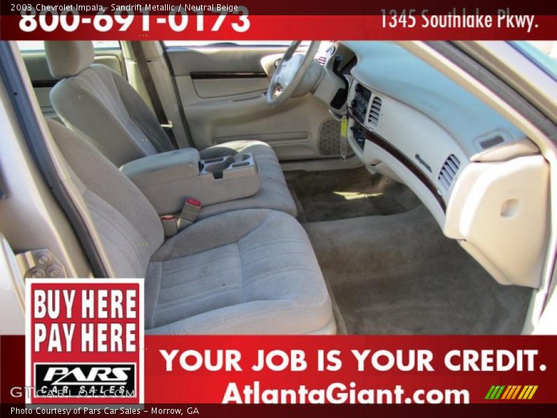 Sandrift Metallic / Neutral Beige 2003 Chevrolet Impala