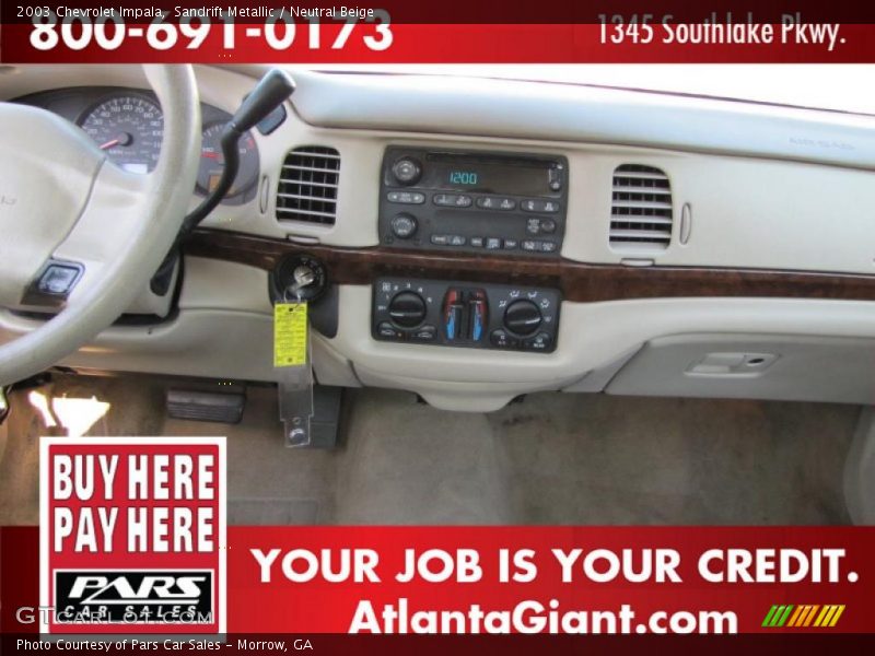 Sandrift Metallic / Neutral Beige 2003 Chevrolet Impala