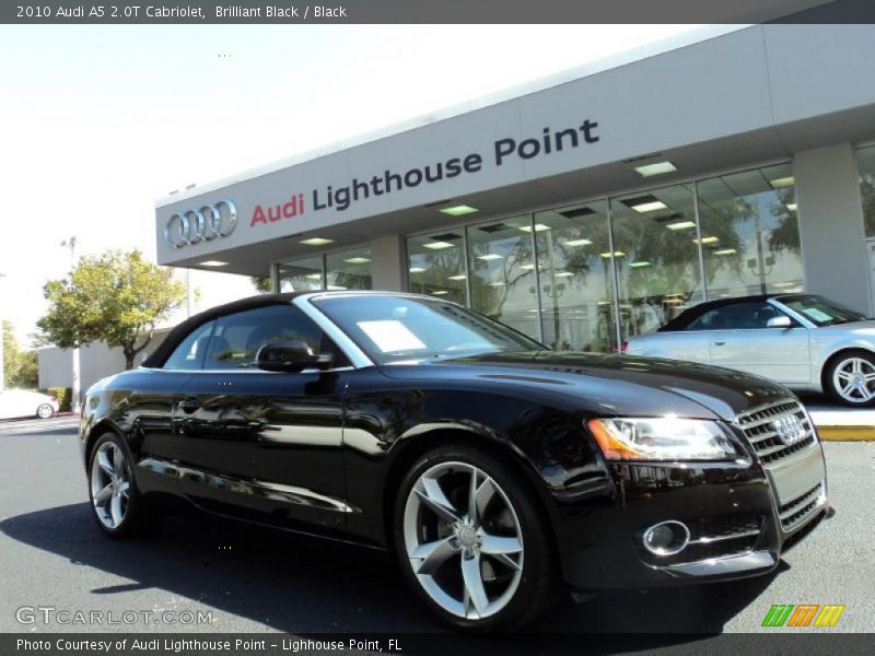 Brilliant Black / Black 2010 Audi A5 2.0T Cabriolet