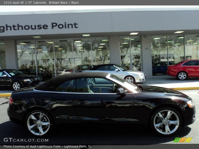 Brilliant Black / Black 2010 Audi A5 2.0T Cabriolet