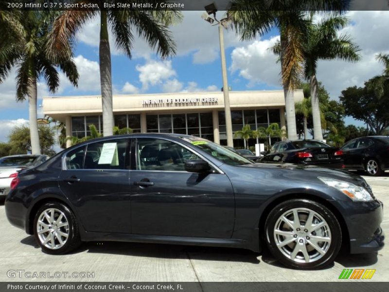 Blue Slate Metallic / Graphite 2009 Infiniti G 37 S Sport Sedan