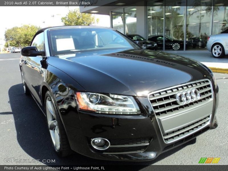 Brilliant Black / Black 2010 Audi A5 2.0T Cabriolet