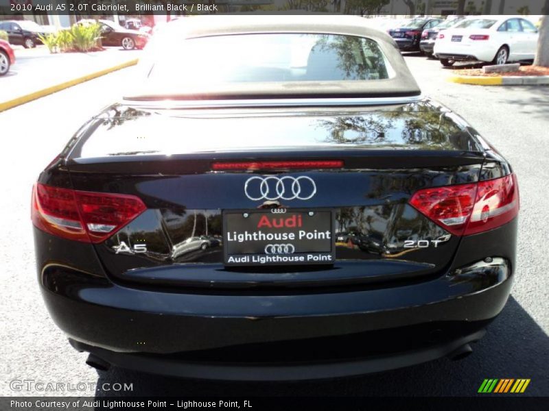 Brilliant Black / Black 2010 Audi A5 2.0T Cabriolet