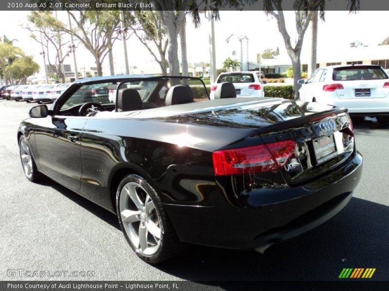 Brilliant Black / Black 2010 Audi A5 2.0T Cabriolet