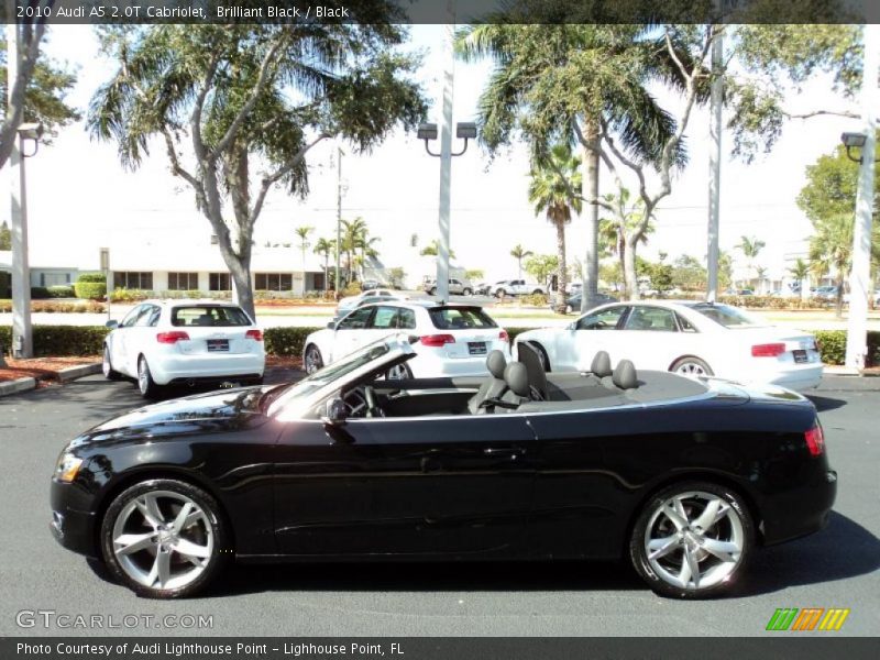 Brilliant Black / Black 2010 Audi A5 2.0T Cabriolet