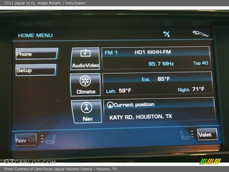 Indigo Metallic / Ivory/Oyster 2011 Jaguar XJ XJ