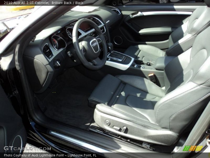 Brilliant Black / Black 2010 Audi A5 2.0T Cabriolet