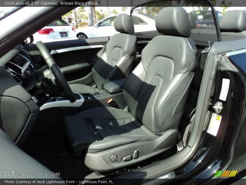 Brilliant Black / Black 2010 Audi A5 2.0T Cabriolet