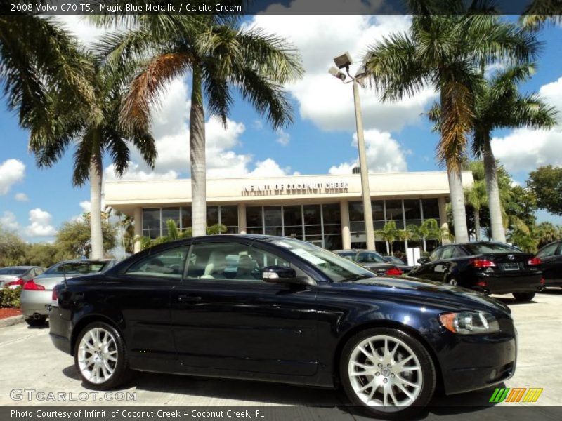 Magic Blue Metallic / Calcite Cream 2008 Volvo C70 T5