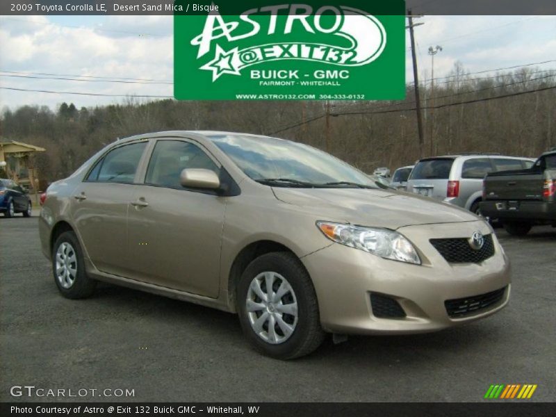 Desert Sand Mica / Bisque 2009 Toyota Corolla LE