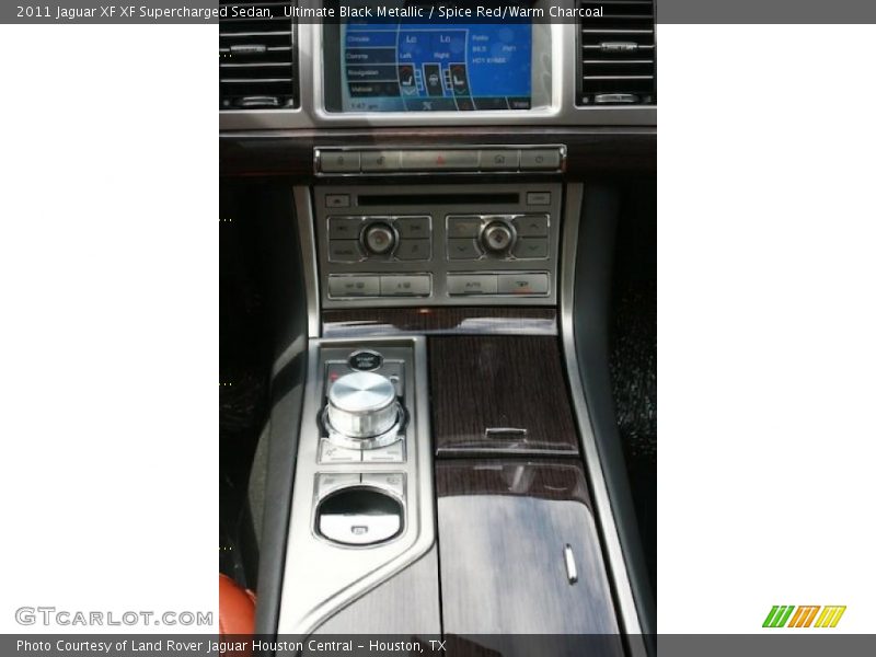 Ultimate Black Metallic / Spice Red/Warm Charcoal 2011 Jaguar XF XF Supercharged Sedan