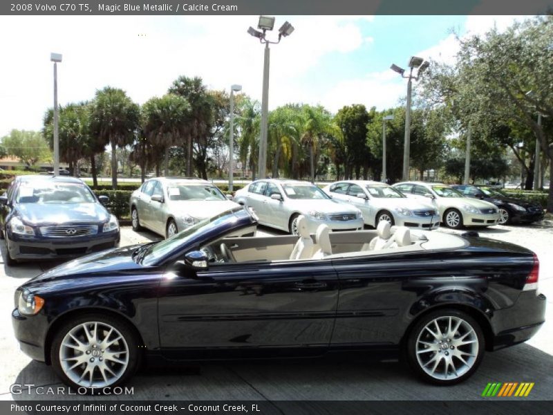 Magic Blue Metallic / Calcite Cream 2008 Volvo C70 T5