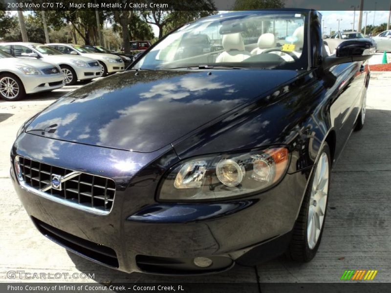 Magic Blue Metallic / Calcite Cream 2008 Volvo C70 T5