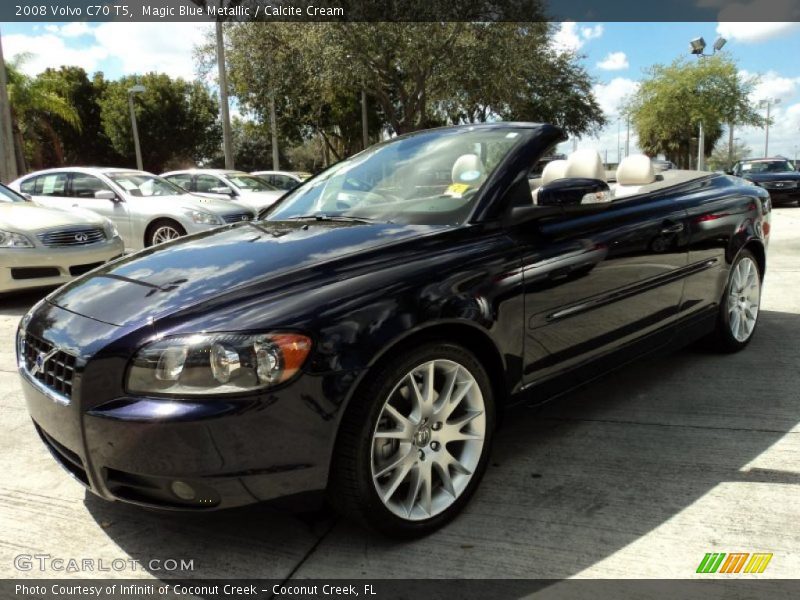 Magic Blue Metallic / Calcite Cream 2008 Volvo C70 T5