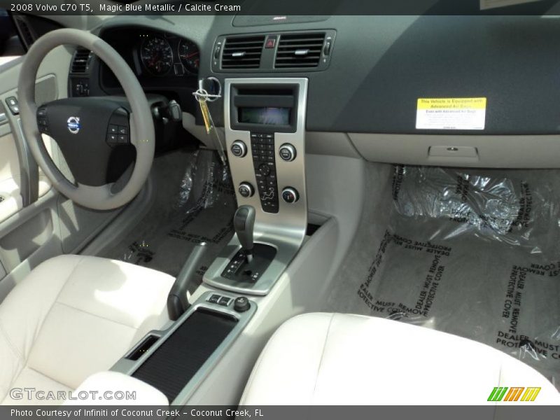 Magic Blue Metallic / Calcite Cream 2008 Volvo C70 T5