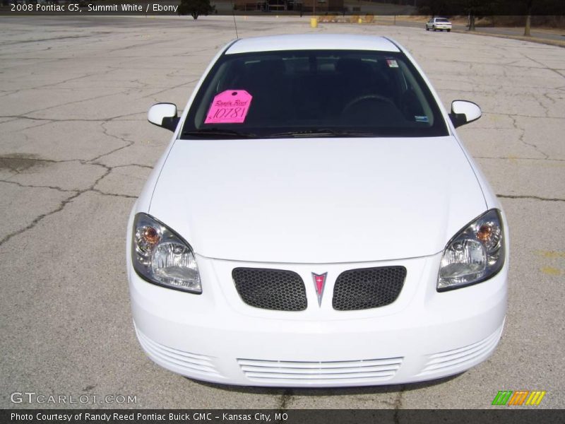 Summit White / Ebony 2008 Pontiac G5