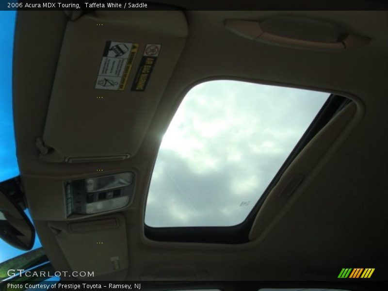 Taffeta White / Saddle 2006 Acura MDX Touring