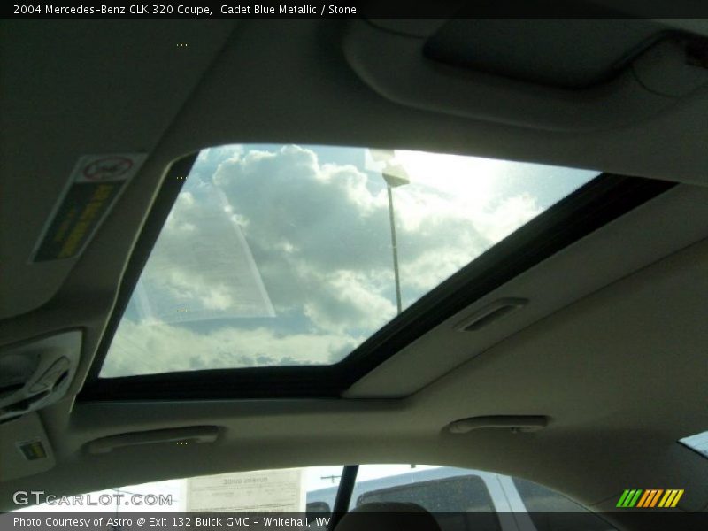 Cadet Blue Metallic / Stone 2004 Mercedes-Benz CLK 320 Coupe