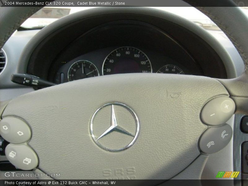 Cadet Blue Metallic / Stone 2004 Mercedes-Benz CLK 320 Coupe