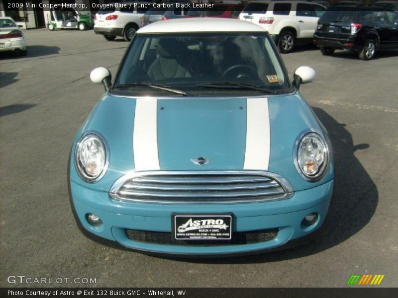 Oxygen Blue / Punch Carbon Black Leather 2009 Mini Cooper Hardtop