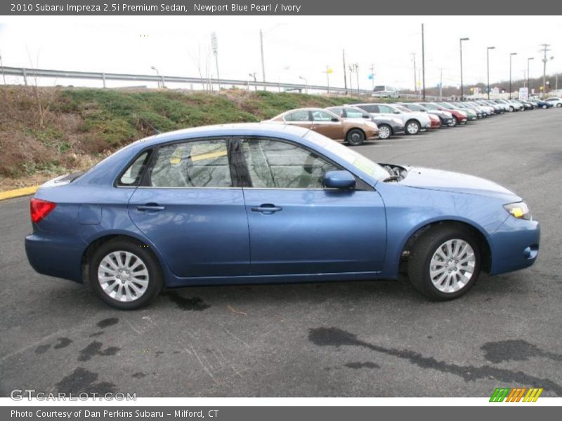 Newport Blue Pearl / Ivory 2010 Subaru Impreza 2.5i Premium Sedan